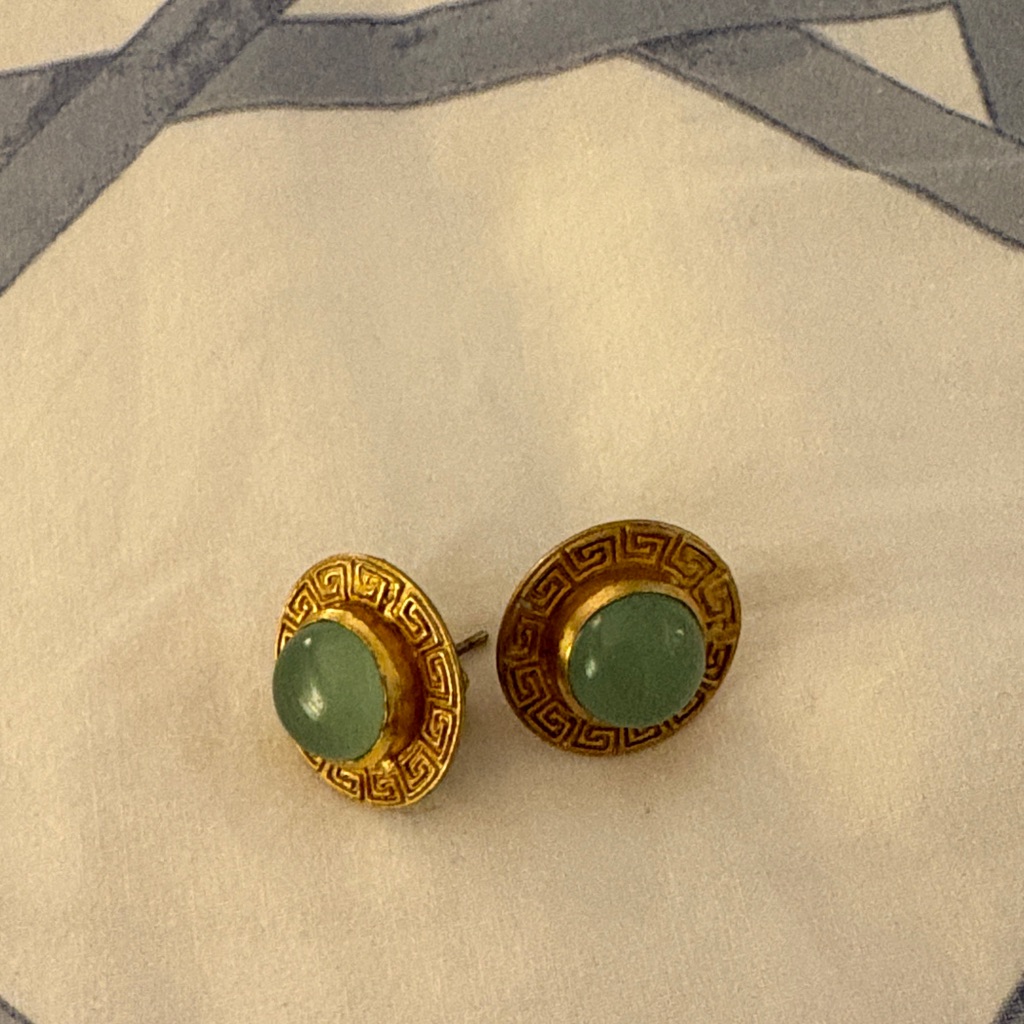 Julie Vos Gold And Blue Earrings 72$